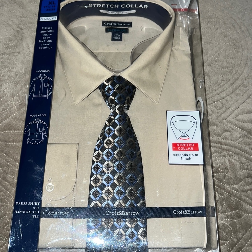 Dress shirt with tie